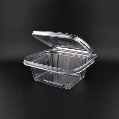 12oz Anti-fog Clear Hinged Tamper Evident Container 200/cs – Clear Hinged Clamshell To-Go Boxes – Sun Packaging