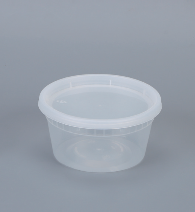 12oz Semi-Clear Plastic Container with vent Lids 250sets/cs – Misc – Sun Packaging