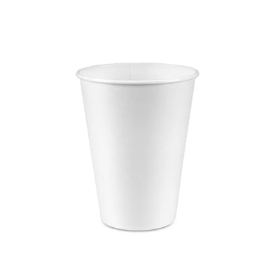 12oz White Paper Hot Cup (Fit OD90W) 1000/cs – Misc – Sun Packaging