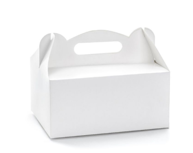 12x5x5" White Cake Box with Handle 150/pk – Misc – Sun Packaging