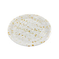 13" White Round Maple Leaf Plastic Sushi Party Tray 50set/cs – Misc – Sun Packaging