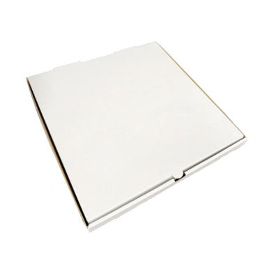 14" E Flute Pizza Box White/Brown 100/pk – Misc – Sun Packaging