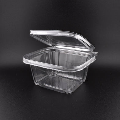 16oz Anti-fog Hinged Tamper Evident Container 699093 200/cs – Clear Hinged Clamshell To-Go Boxes – Sun Packaging