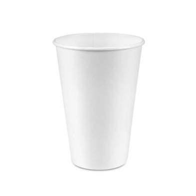 16oz White Paper Hot Cup (Fit OD90W) 1000/cs – Misc – Sun Packaging