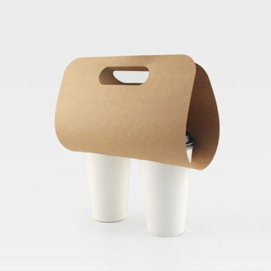 1700351 Kraft Paper 2 Cup Carrier 400/cs – Misc – Sun Packaging