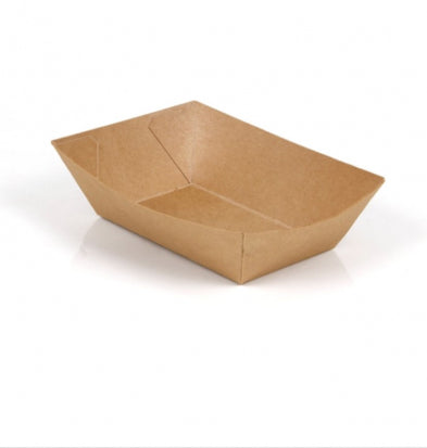 1LB Kraft Paper Tray with PE Liner 100*62*41mm 1000/cs – Misc – Sun Packaging