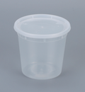 24oz Semi-Clear Plastic Container with vent Lids 250sets/cs – Misc – Sun Packaging