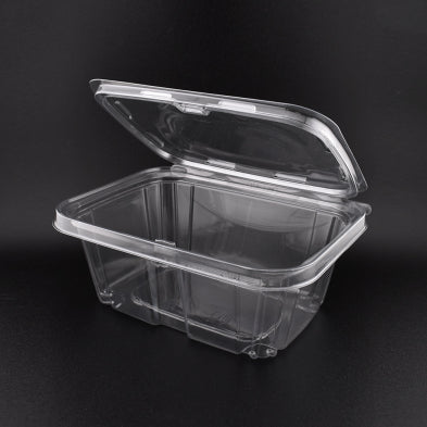32oz Anti-fog Hinged Tamper Evident Container 797486 200/cs – Clear Hinged Clamshell To-Go Boxes – Sun Packaging