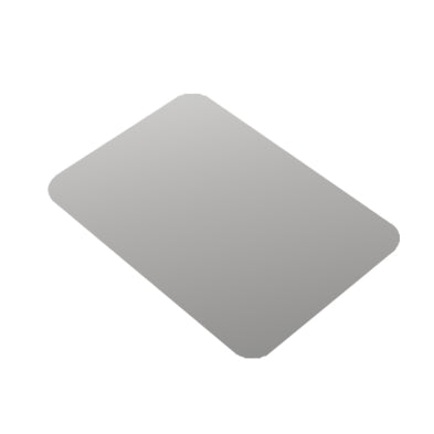 5x8" Foil/Paper Lid White 500/cs – Rectangle & Foil Containers – Sun Packaging