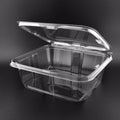 64oz Anti-fog Clear Hinged Tamper Evident Container 150/cs – Clear Hinged Clamshell To-Go Boxes – Sun Packaging