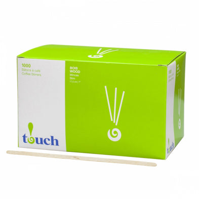 7" Wooden Coffee Stirrers 1000/box (10 box/cs) – Misc – Sun Packaging