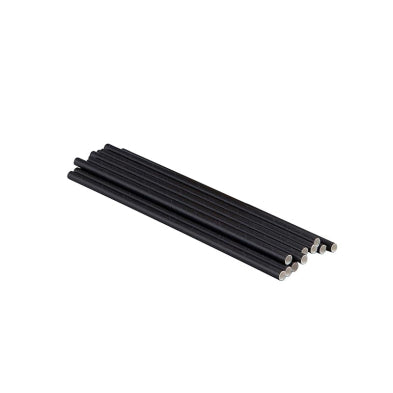 8" (20cm) 6mm Black Unwrapped Paper Straw 500/4bag/cs – Misc – Sun Packaging