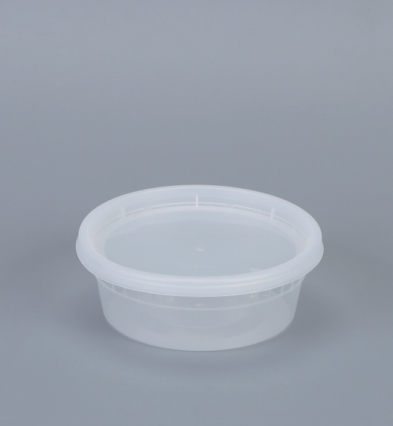 8oz Semi-Clear Plastic Container with vent Lids 250sets/cs – Misc – Sun Packaging