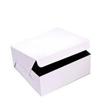 8x8x3.5" White Cake Box 250/pk – Misc – Sun Packaging