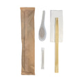 9" Chopstick, CSpoon, Toothpick,1ply Napkin Pack 500/cs – Napkins & Towels – Sun Packaging