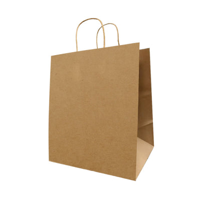 CM6 Kraft Handle Paper Bag (M) 10.25x6.7x12" 300/cs – Bags – Sun Packaging