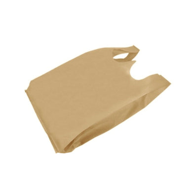 Kraft Fabric T-Shirt Bag 10+6.5x20 (M) 40GSM 600/cs – Bags – Sun Packaging