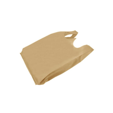 Kraft Fabric T-Shirt Bag 8.75+5x17 (S) 25GSM 600/cs – Bags – Sun Packaging