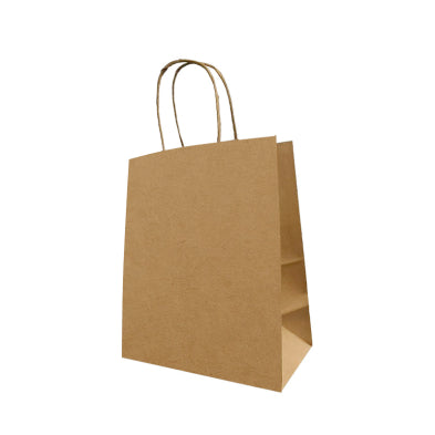 Kraft Handle Paper Bag (XS) 8.27x4.53x10" 250/cs – Bags – Sun Packaging