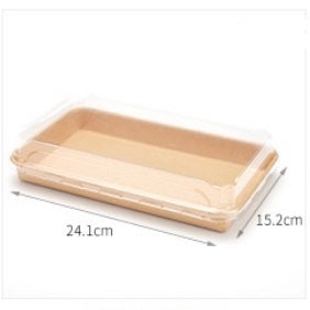 Kraft Paper Sushi Tray Combo 241*152*55mm 200sets/cs – Misc – Sun Packaging