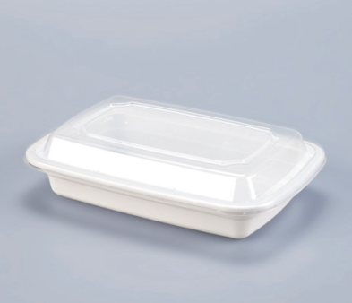 LRR 16oz (E16) White Rectangle Container 150set/cs – Rectangle & Foil Containers – Sun Packaging