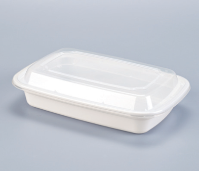 LRR 26oz (T25) White Rectangle Container 150set/cs – Rectangle & Foil Containers – Sun Packaging