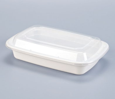 LRR 28oz (T28) White Rectangle Container 150set/cs – Rectangle & Foil Containers – Sun Packaging