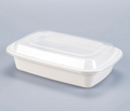 LRR 32oz (T32) White Rectangle Container 150set/cs – Rectangle & Foil Containers – Sun Packaging