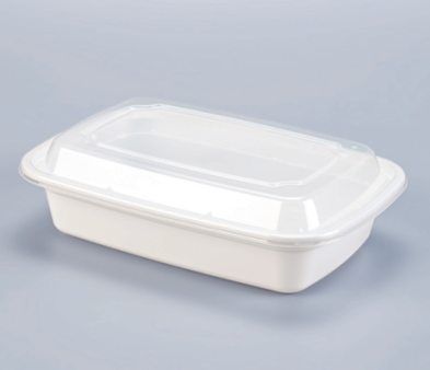 LRR 32oz (T32) White Rectangle Container 150set/cs – Rectangle & Foil Containers – Sun Packaging