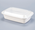 LRR 38oz (T38) White Rectangle Container 150set/cs – Rectangle & Foil Containers – Sun Packaging