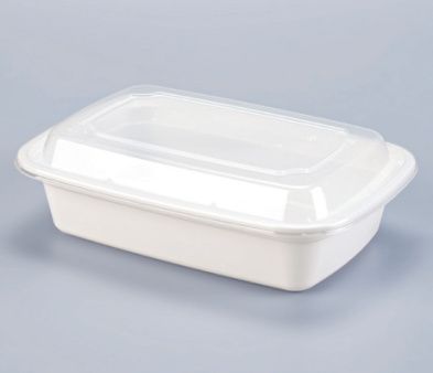 LRR 38oz (T38) White Rectangle Container 150set/cs – Rectangle & Foil Containers – Sun Packaging