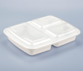LRR 39oz 3-Comp (DT339) White Rectangle Container 150set/cs – Rectangle & Foil Containers – Sun Packaging