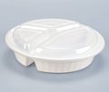 LRR 48oz 3-Comp White Round Container 150set/cs – Misc – Sun Packaging