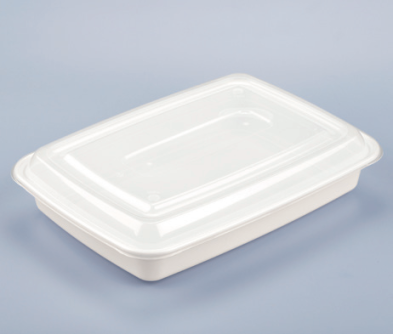 LRR 58oz (TY58) White Rectangle Container 150set/cs – Rectangle & Foil Containers – Sun Packaging