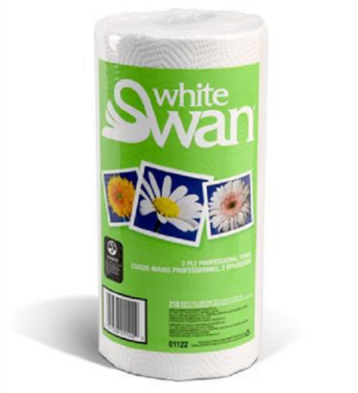 Swan White Professional Household Towel 210x12rolls/cs – Napkins & Towels – Sun Packaging