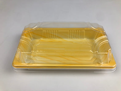Wood Colour PET Sushi Tray (1101) 170*90*45mm 400sets/cs – PET Trays – Sun Packaging