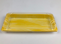 Wood Colour PET Sushi Tray (1102/01ML)226*90*45mm 400sets/cs – PET Trays – Sun Packaging
