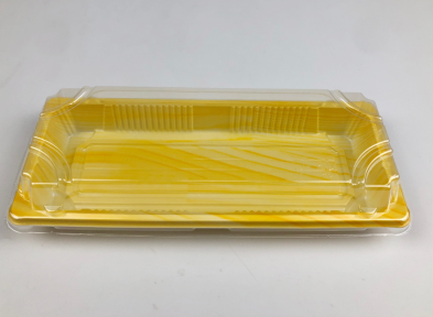 Wood Colour PET Sushi Tray (1102/01ML)226*90*45mm 400sets/cs – PET Trays – Sun Packaging